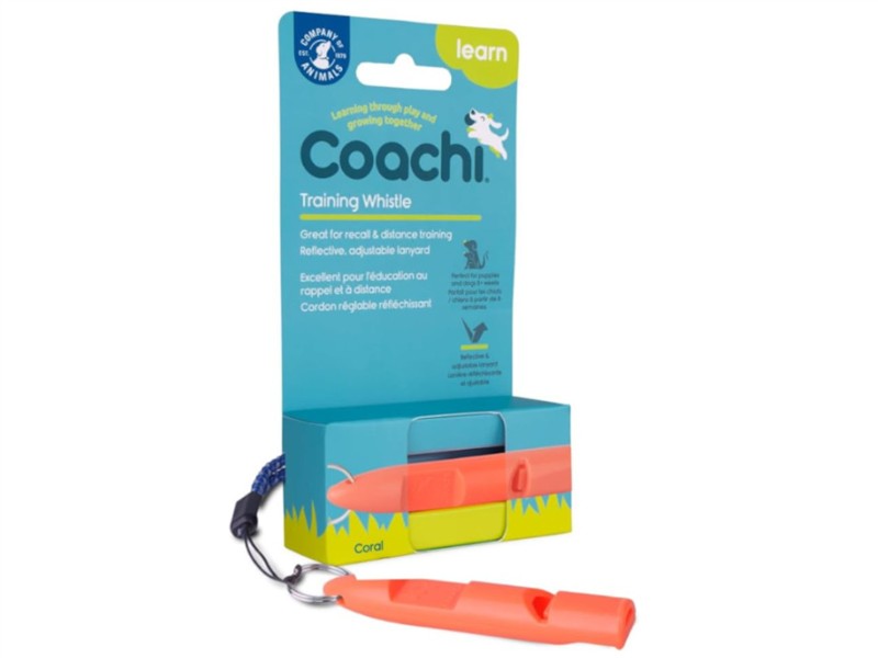 Co. Of Animals Coachi Training Whistle Coral (Dog) 