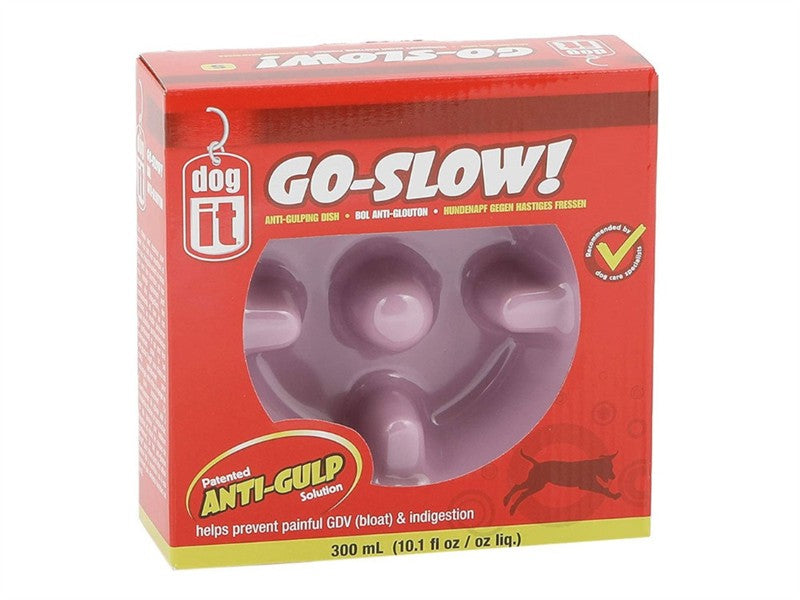 Dogit Anti Gulp Bowl Pink Small 300ml 14cm 