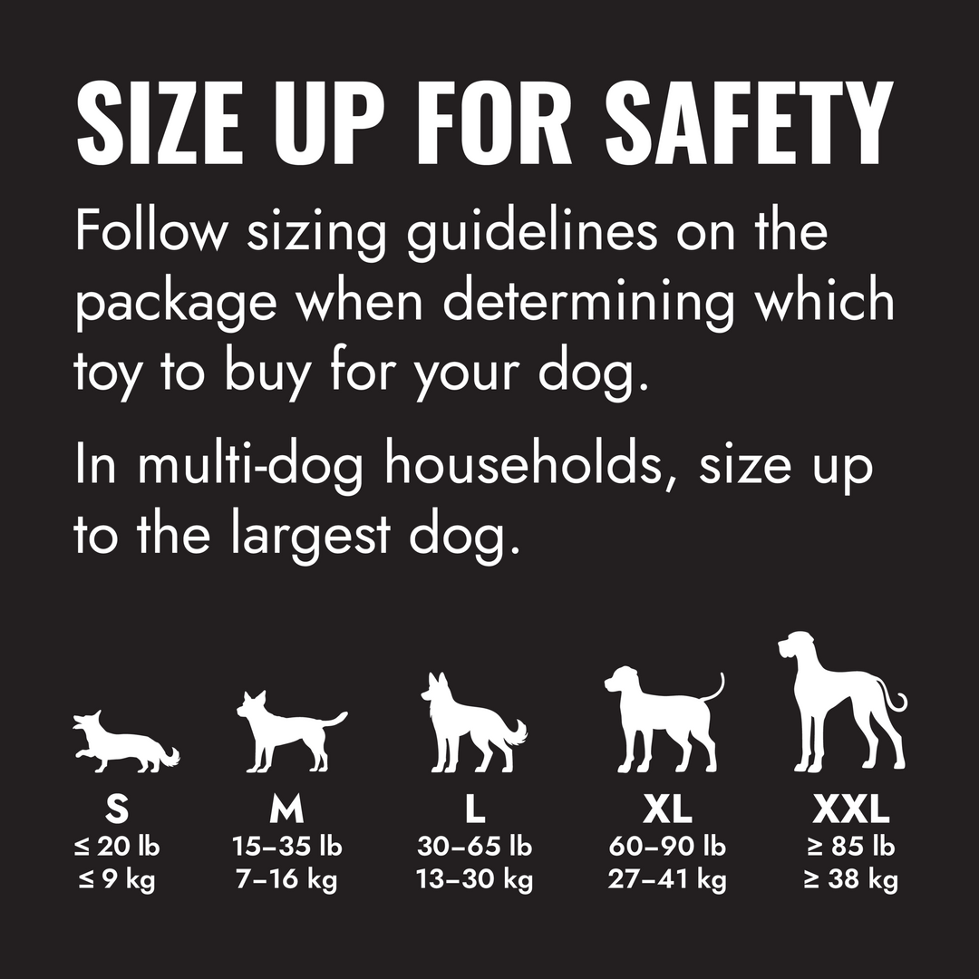 KONG Extreme Toy Black - Medium, sizing guide