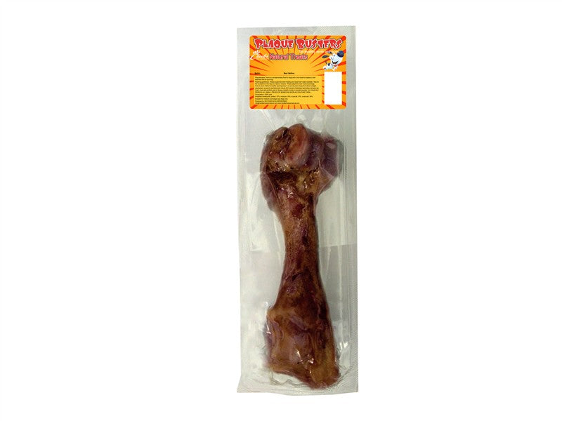 PlaqueBusters meaty ham bone dog chew, regular