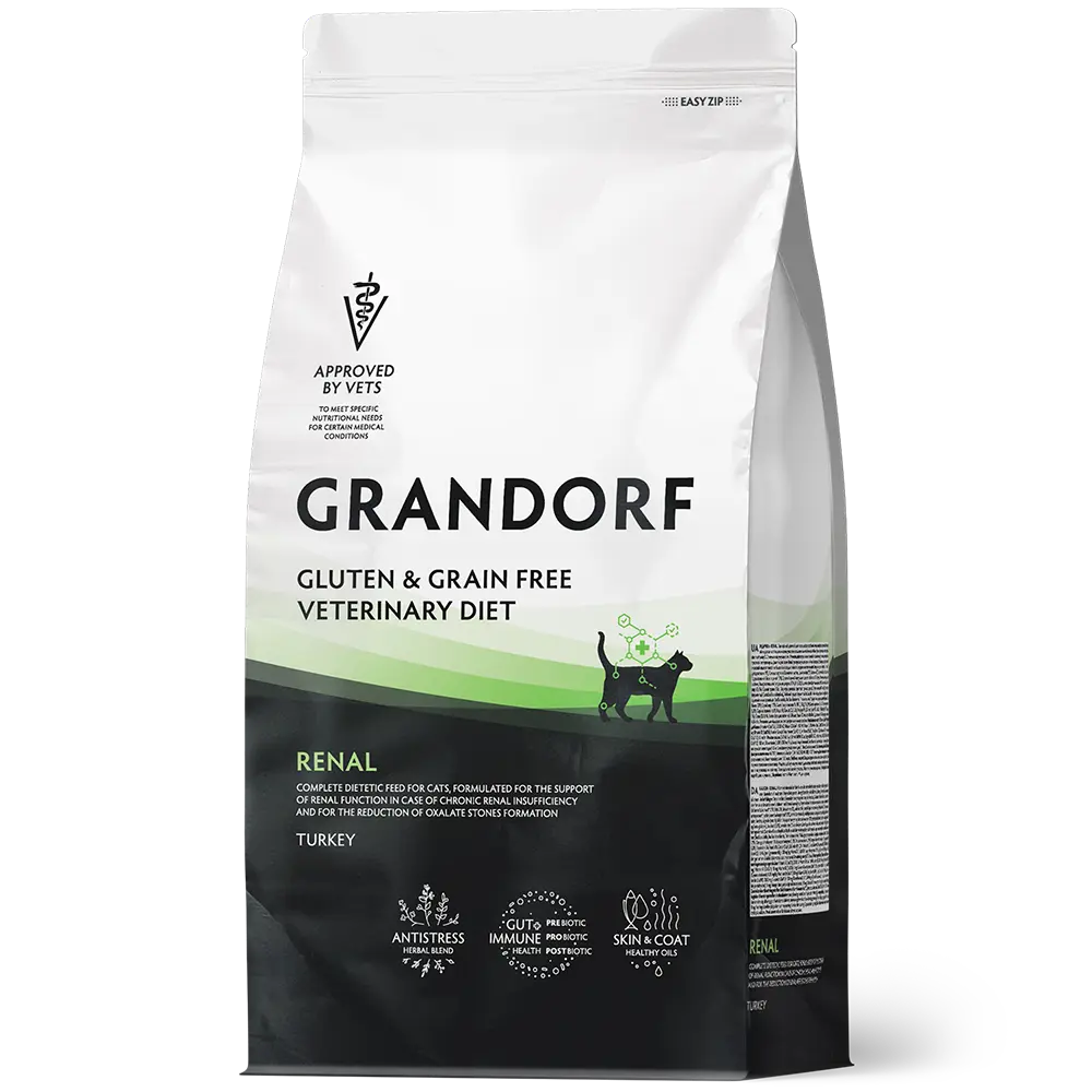 Grandorf Veterinary Diet Renal Turkey Dry Cat Food 400g