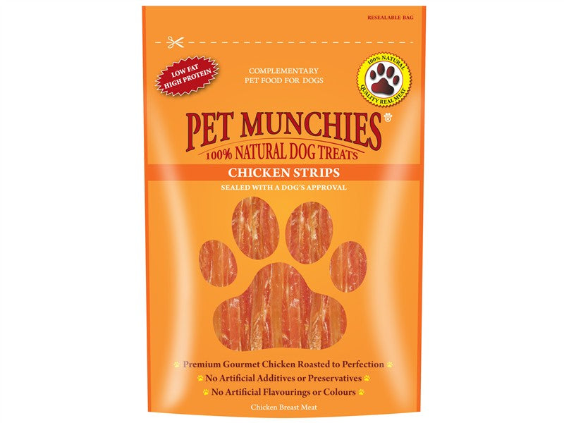 Pet Munchies Chicken Strips 90g (Dog) 