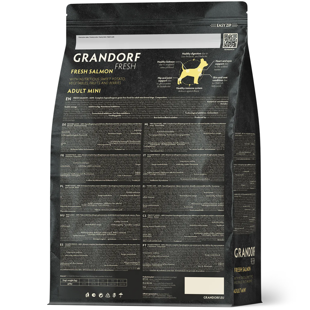 Grandorf Grain-Free Mini Fresh Salmon 1kg, view 2