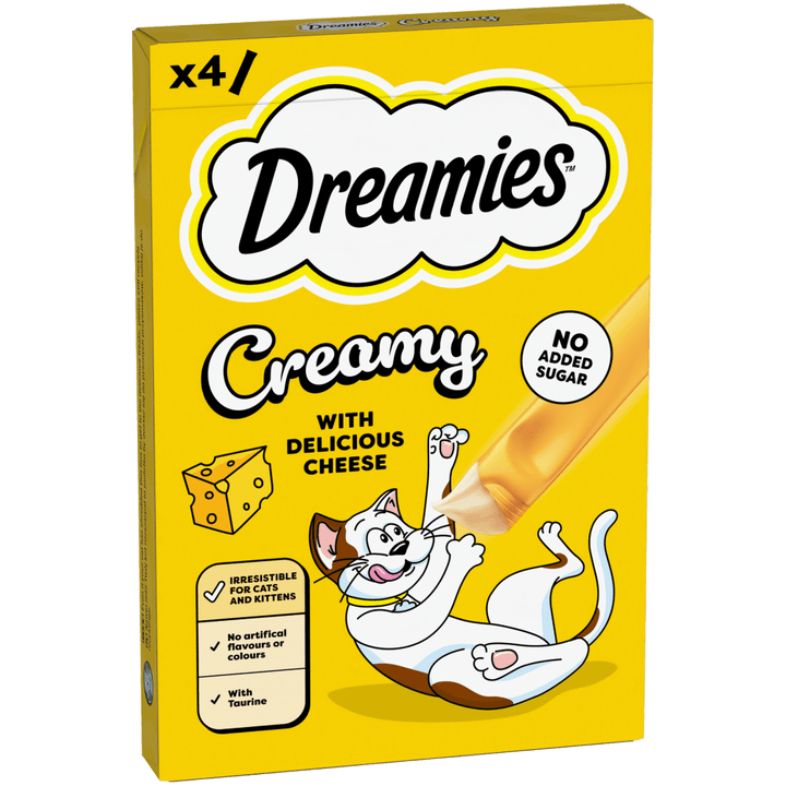Dreamies Creamy Cat Treats with Cheese 4x10g