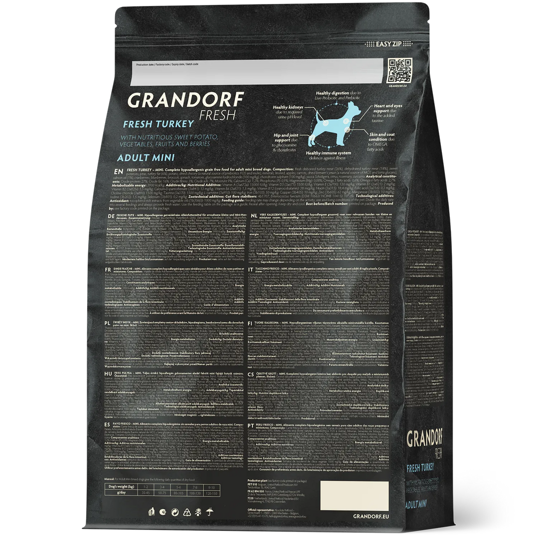 Grandorf Grain-Free Mini Fresh Turkey 1kg, view 2