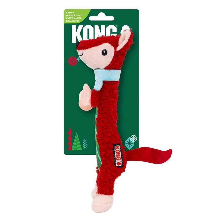 KONG Holiday Cat Luvs Fox Red, Christmas cat toy