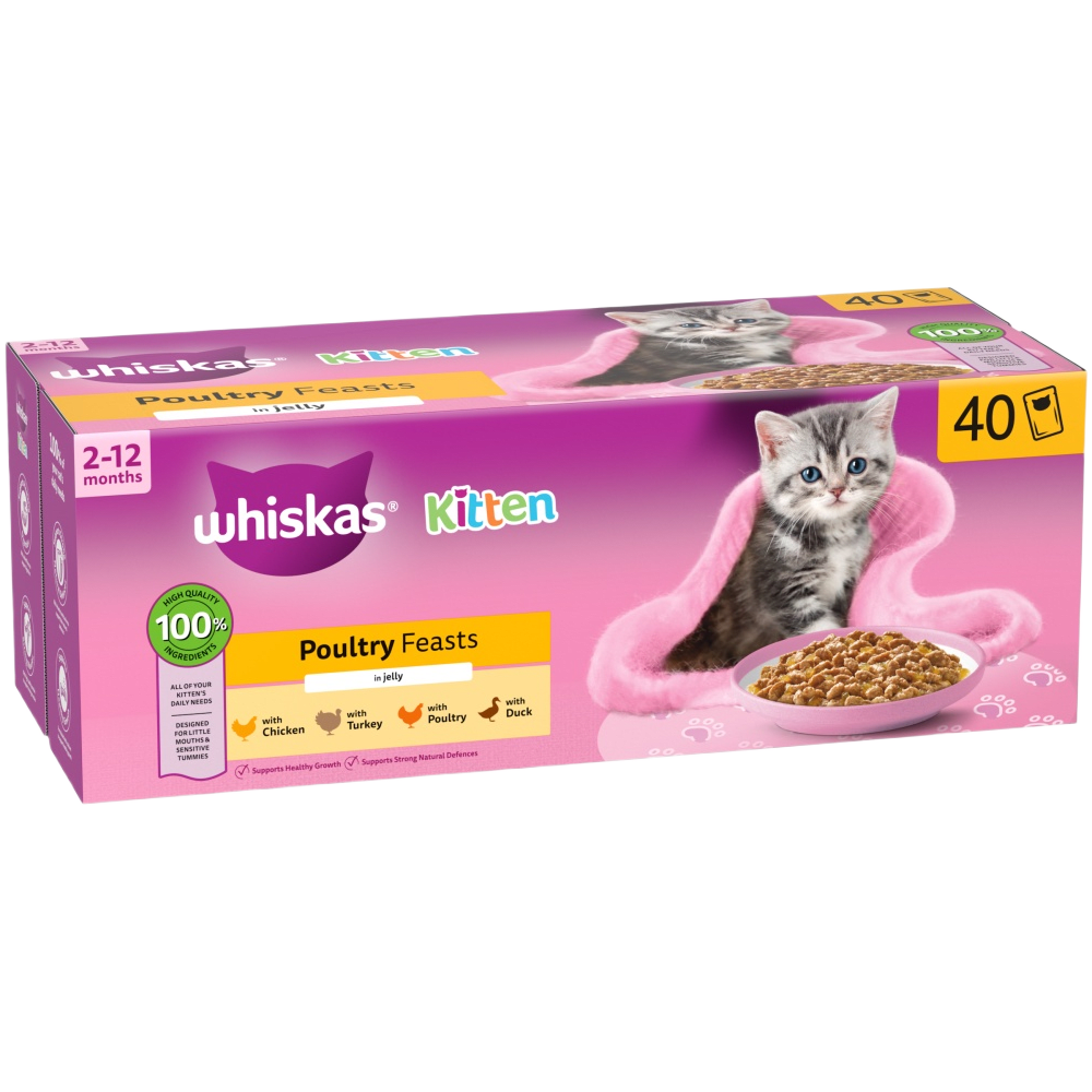 Whiskas - Kitten - Poultry feast 40pk