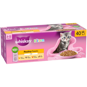Whiskas Kitten Poultry feast 40pk