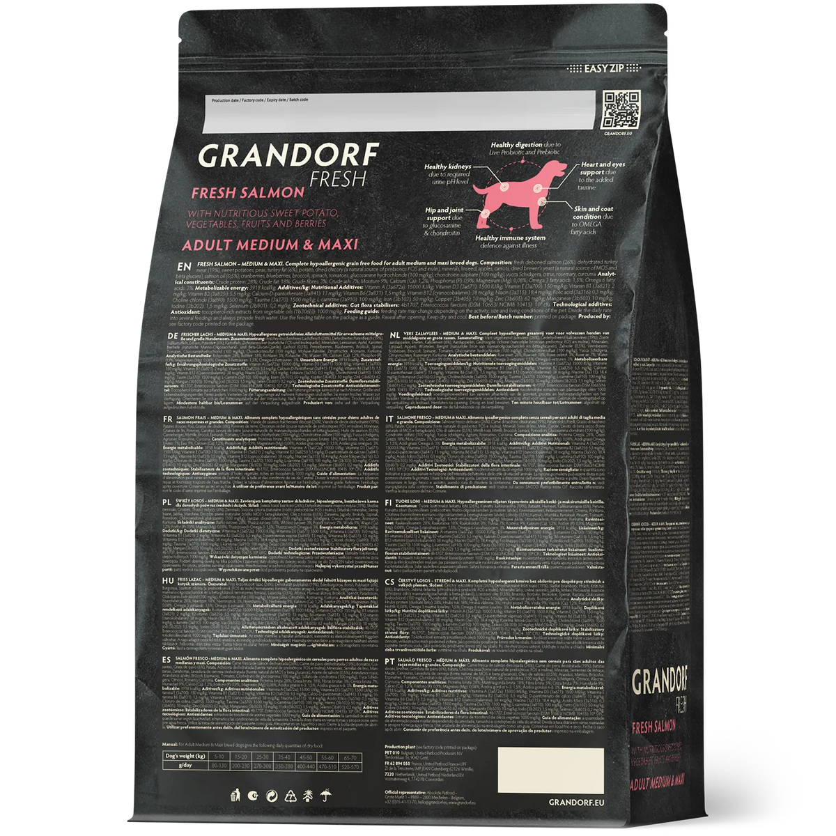 Grandorf Grain-Free Medium and Maxi Fresh Salmon 1kg, view 2
