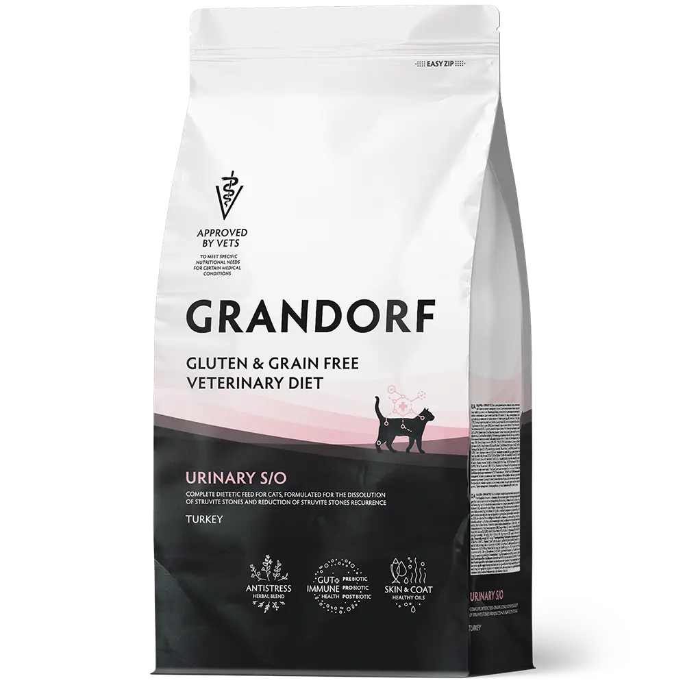 Grandorf Veterinary Diet Urinary S/O Turkey Dry Cat Food 400g