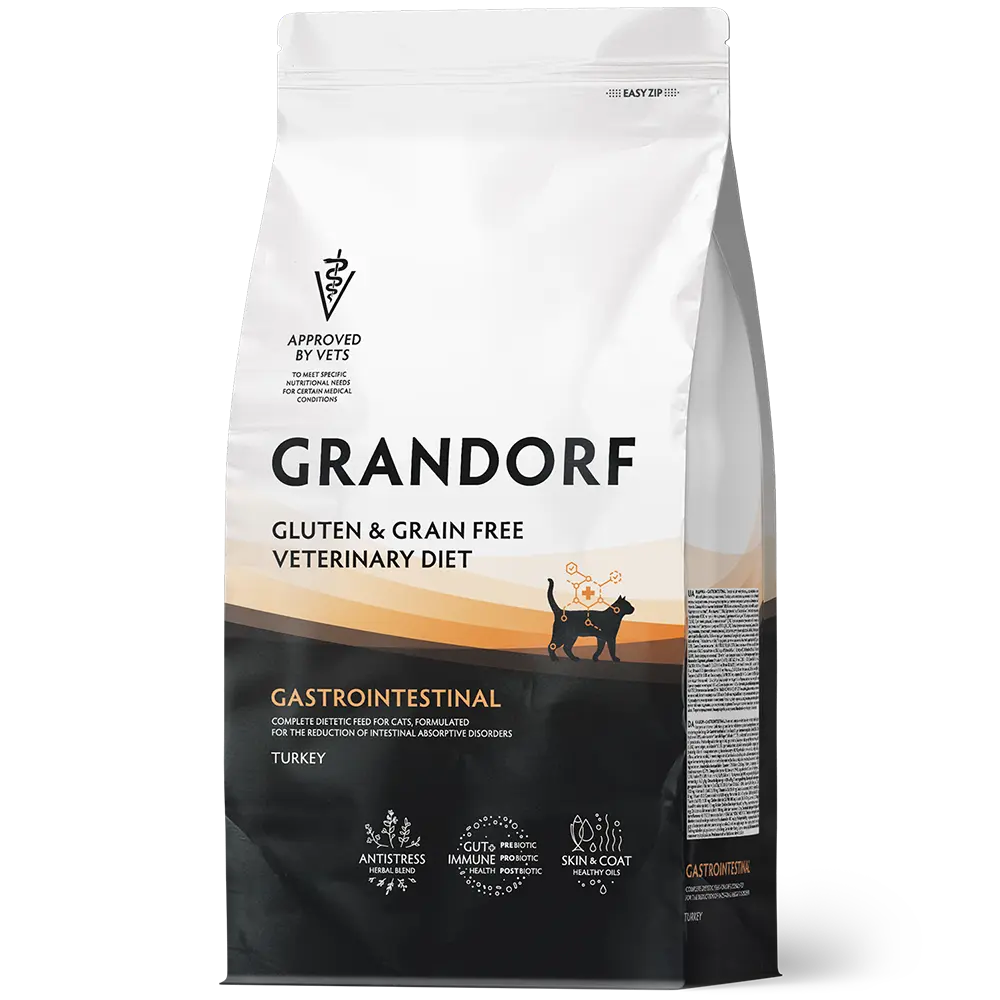 Grandorf Veterinary Diet Gastrointestinal Turkey Dry Cat Food 400g