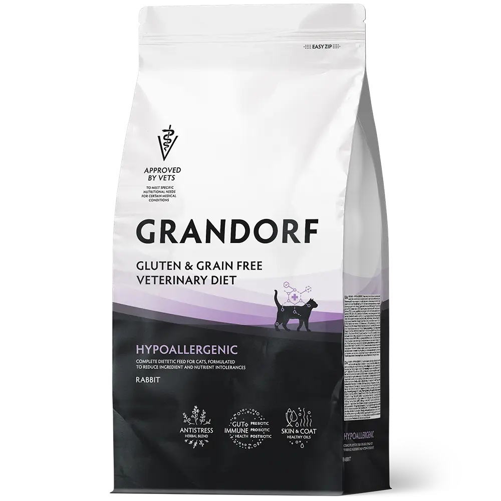 Grandorf Veterinary Diet Hypoallergenic Rabbit Dry Cat Food 400g