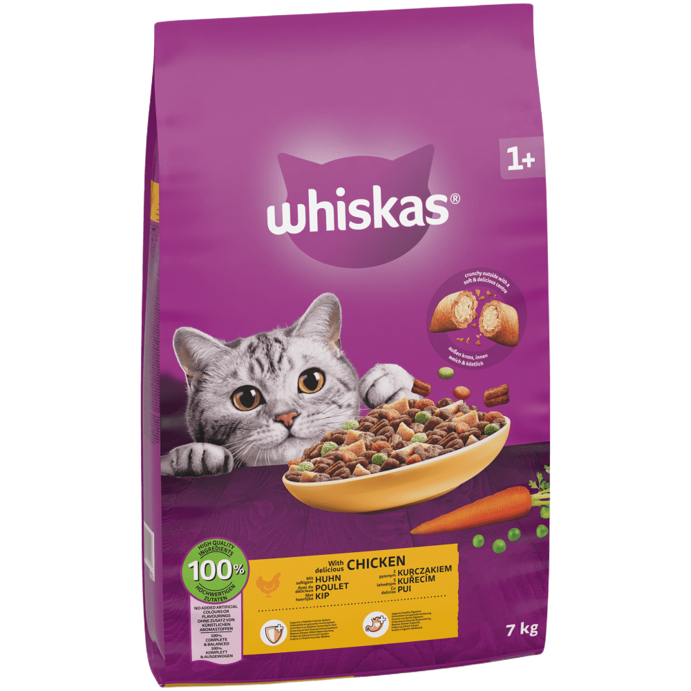 Whiskas 1+ Cat Complete Dry With Chicken 1.9kg