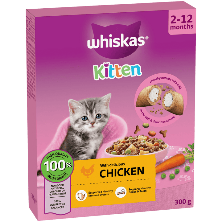 Whiskas Kitten Chicken Dry Cat Food 300g