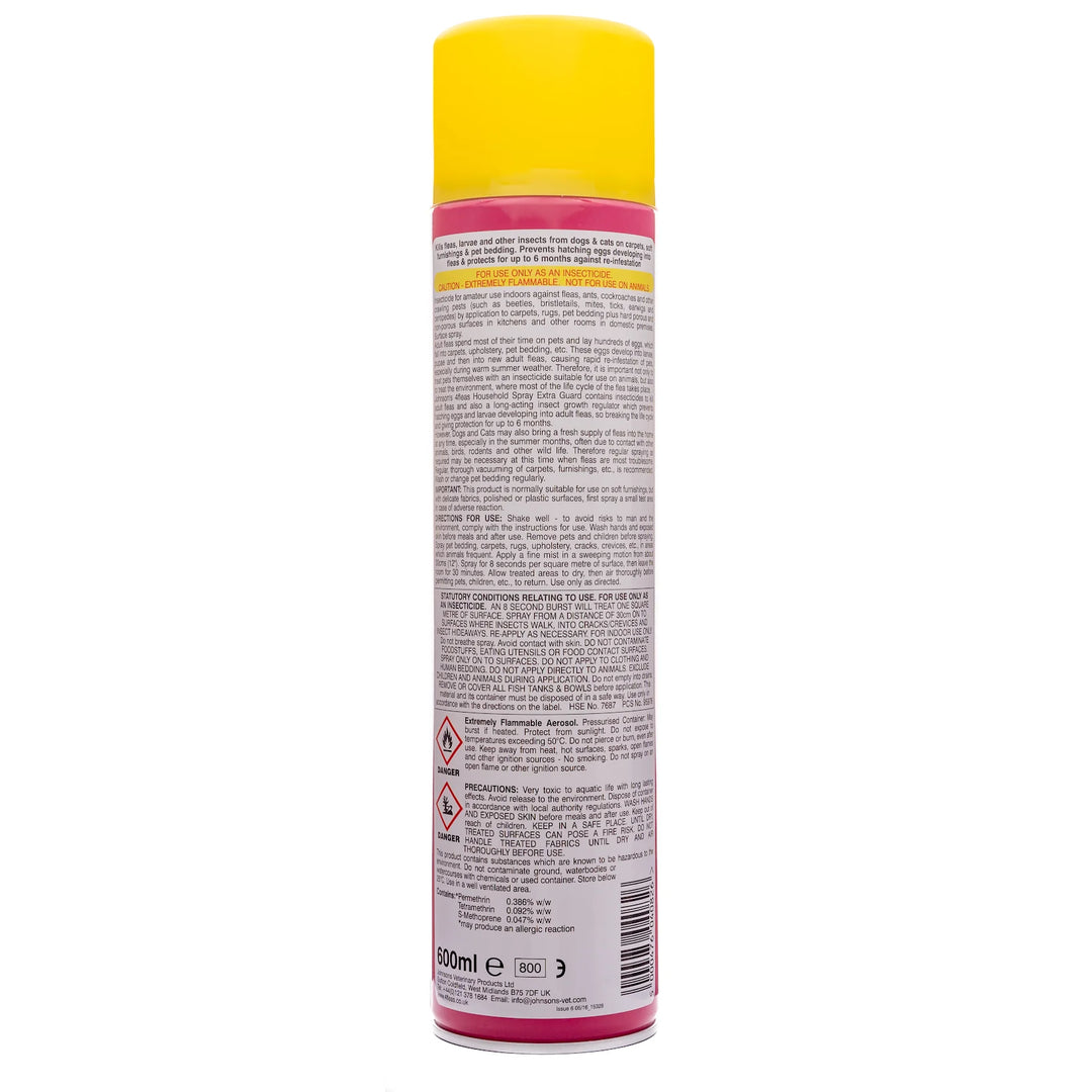 Johnsons 4fleas Household Spray 600ml, view 3