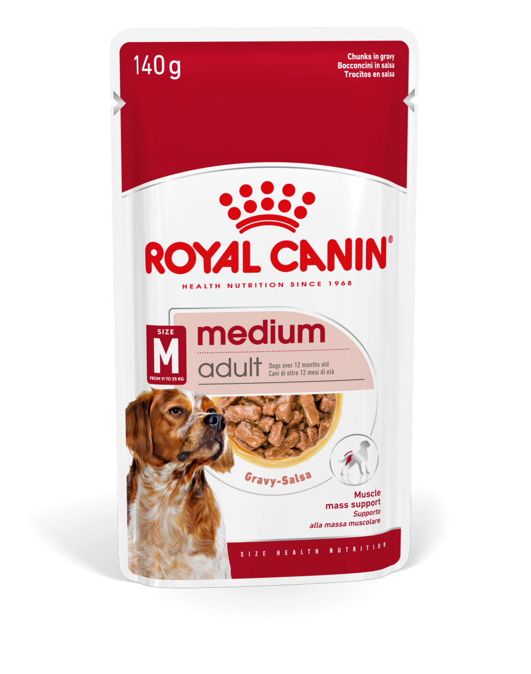 Royal Canin Medium Adult Wet Pouch 10x140g