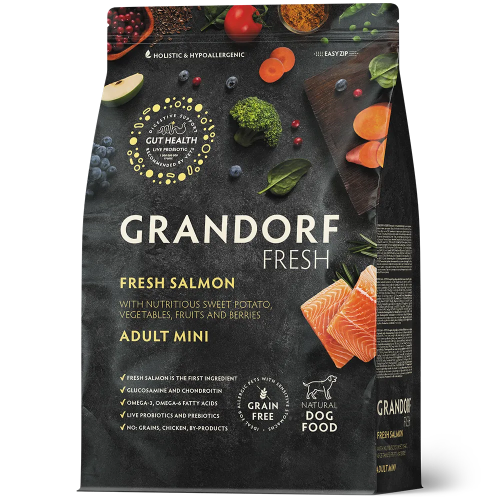 Grandorf Grain-Free Mini Fresh Salmon 1kg