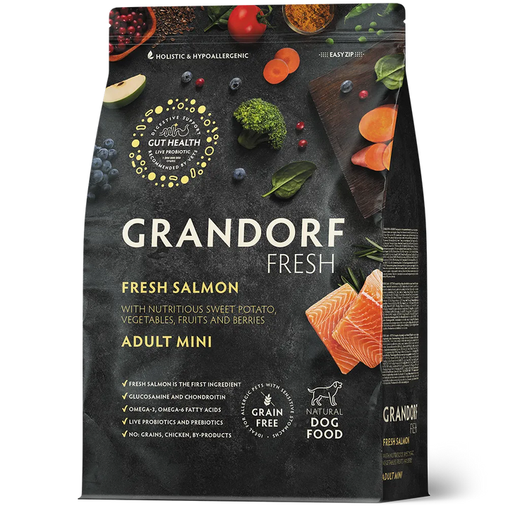 Grandorf Grain-Free Mini Fresh Salmon 1kg